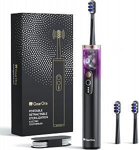 Электрическая зубная щетка Graphene Brush с 3 режимами чистки, быстрая зарядка 2 часа, 3 насадки (черная, графеновая насадка) - Фото 1