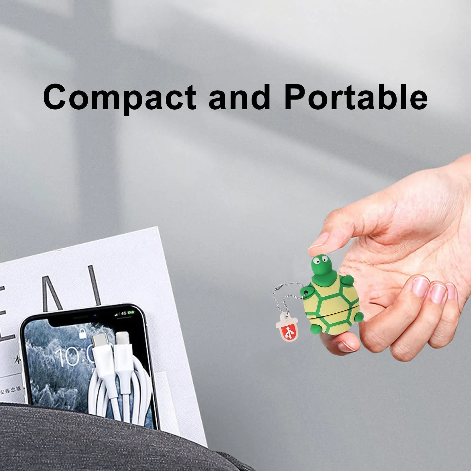 USB-накопичувач BorlterClamp 32ГБ USB 2.0 Черепаха Green, фото №5 USB-накопичувач BorlterClamp 32ГБ USB 2.0 Черепаха Green, фото №5
