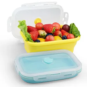 Купити Складаний ланч-бокс Tupperware Набір з 2 шт. 800 мл Синій/Жовтий - Фото 1 Складаний ланч-бокс Tupperware Набір з 2 шт. 800 мл Синій/Жовтий - Фото 1