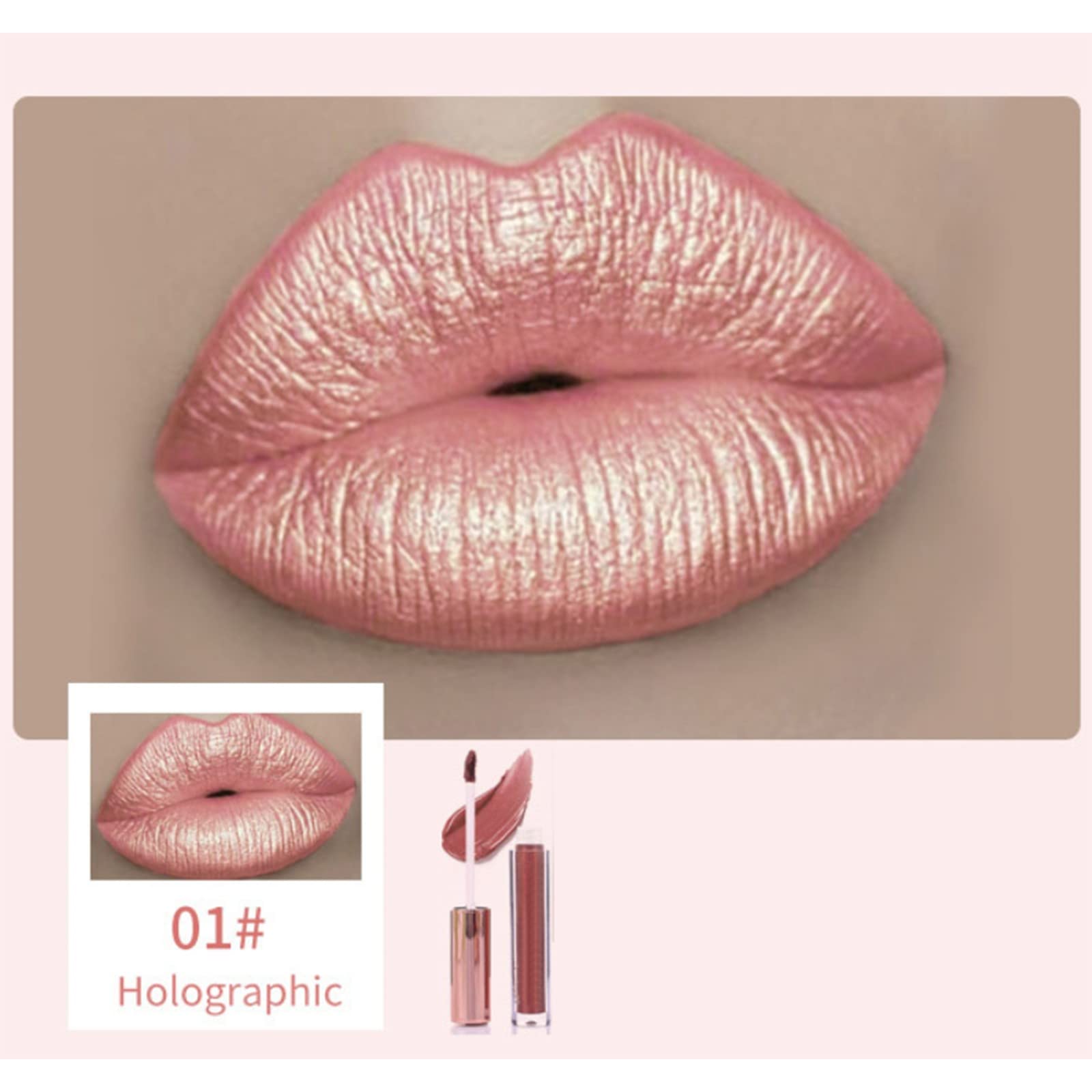 Блиск для губ Металік A, One Size, фото №3