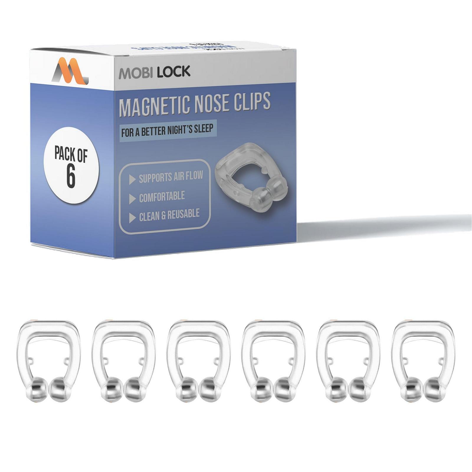 Кліпси проти хропіння Магнітні Mobi Lock Силіконові 6 шт, фото №1 Кліпси проти хропіння Магнітні Mobi Lock Силіконові 6 шт, фото №1