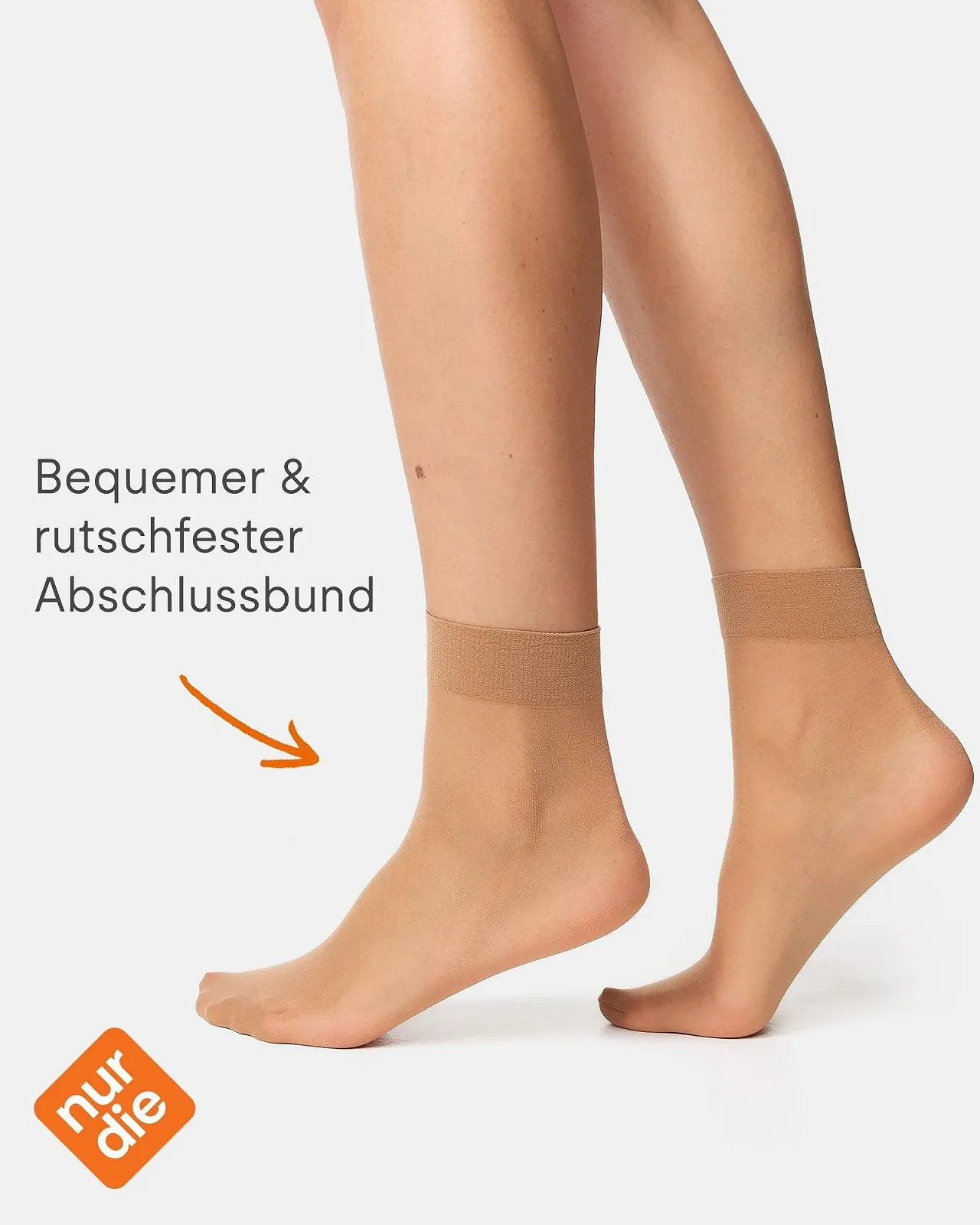 Шкарпетки Nur Die 20 Den Прозорий Нейлон (2 пари), фото №3