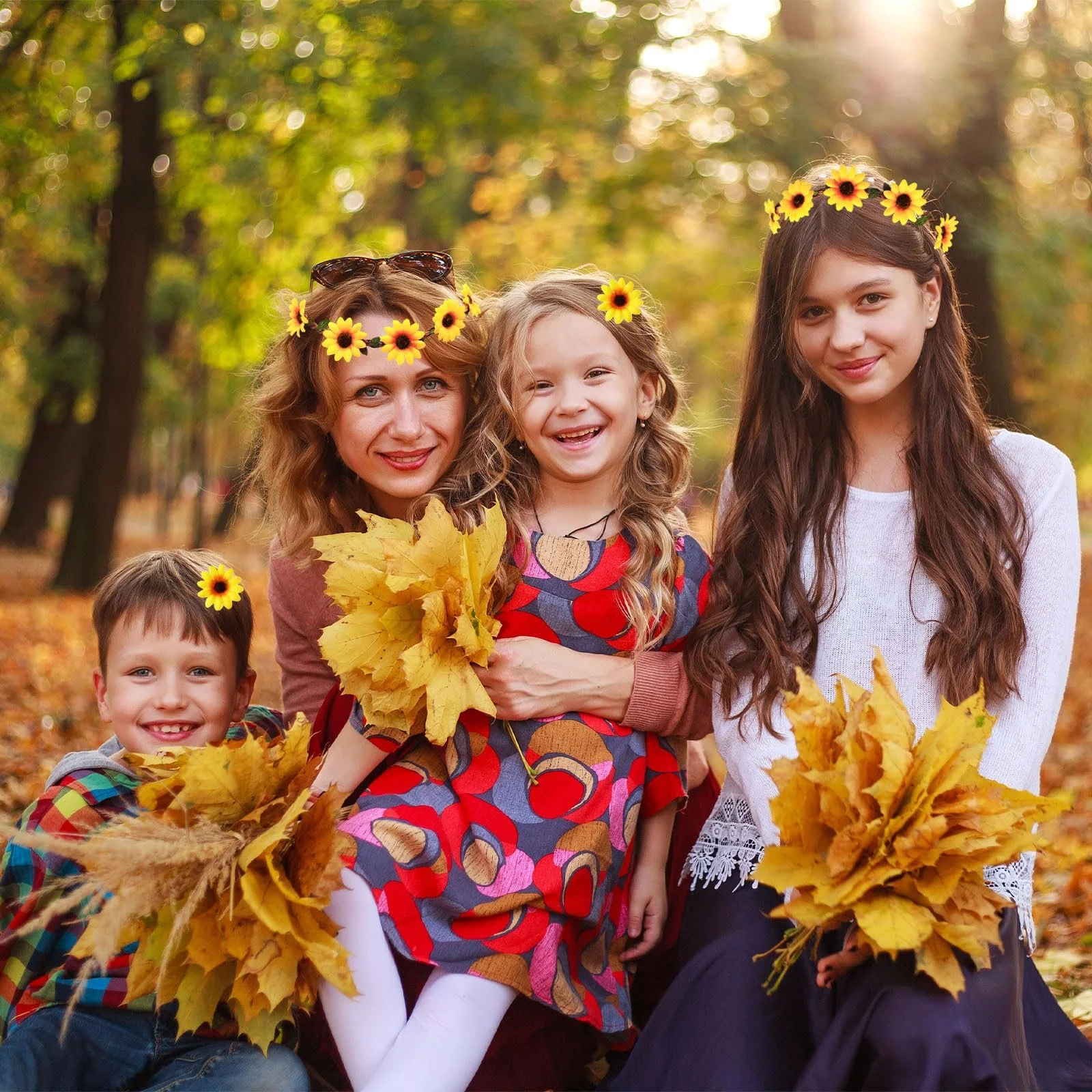 Вінок MUNKST Соняшник, набір з 10 штук, фото №5