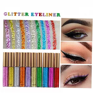 Фломастер-Подводка для глаз Beaupretty Glitzer-Lidschatten Жидкая Блестящий Разноцветный synthetic.ua - Фото 1