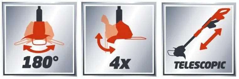 Триммер электрический 450Вт 2,7кг Einhell GC-ET 4530 Set 3402022, фото №5