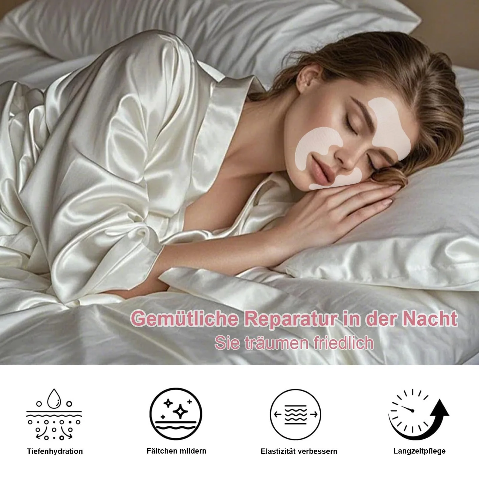 Пластир Zornesfalte для обличчя, 30 шт, проти зморшок на лобі та носогубних зморшок, фото №4