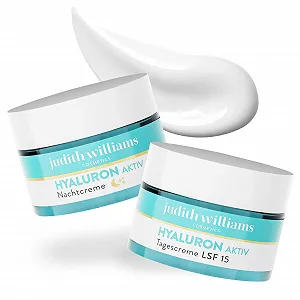 Набір для догляду за обличчям Judith Williams Hyaluronic Active Day and Night Cream 2 x 50 мл - Фото 1