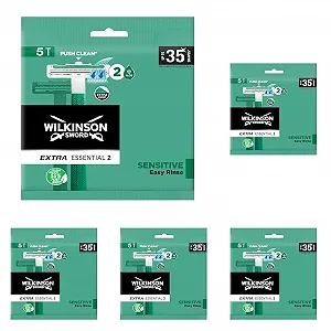 Одноразовые бритвы Wilkinson Sword Extra Essential 2 Sensitive (5 шт., упаковка из 5 шт.) - Фото 1