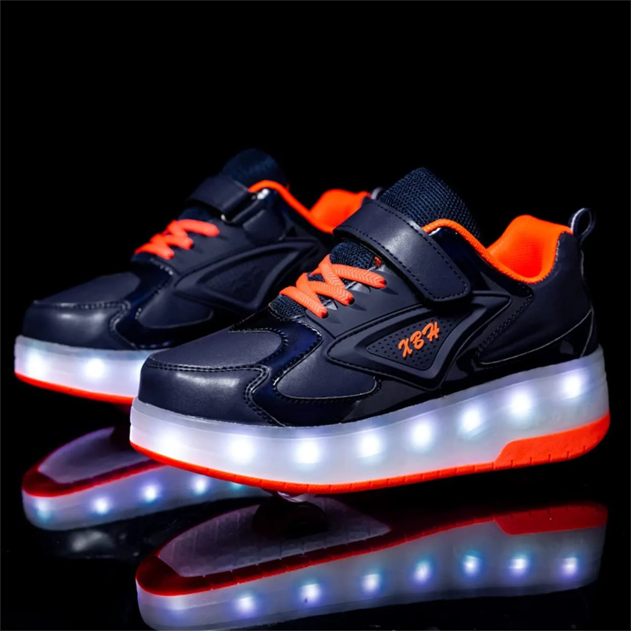 Детская обувь с колесиками LED Светящаяся обувь Спортивная обувь для улицы Мигающая обувь Обувь для скейтборда Кроссовки, фото №4