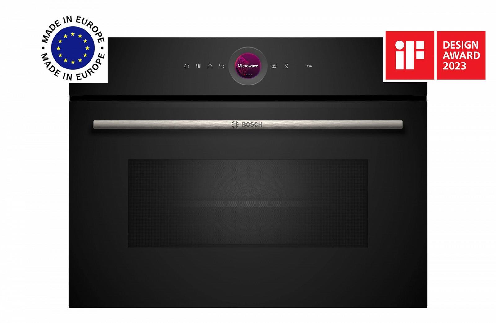 Мікрохвильова піч вбудована Bosch Series 8 CEG732XB1 1000 Вт 45 x 60 см AutoPilot чорна, фото №2 Мікрохвильова піч вбудована Bosch Series 8 CEG732XB1 1000 Вт 45 x 60 см AutoPilot чорна, фото №2