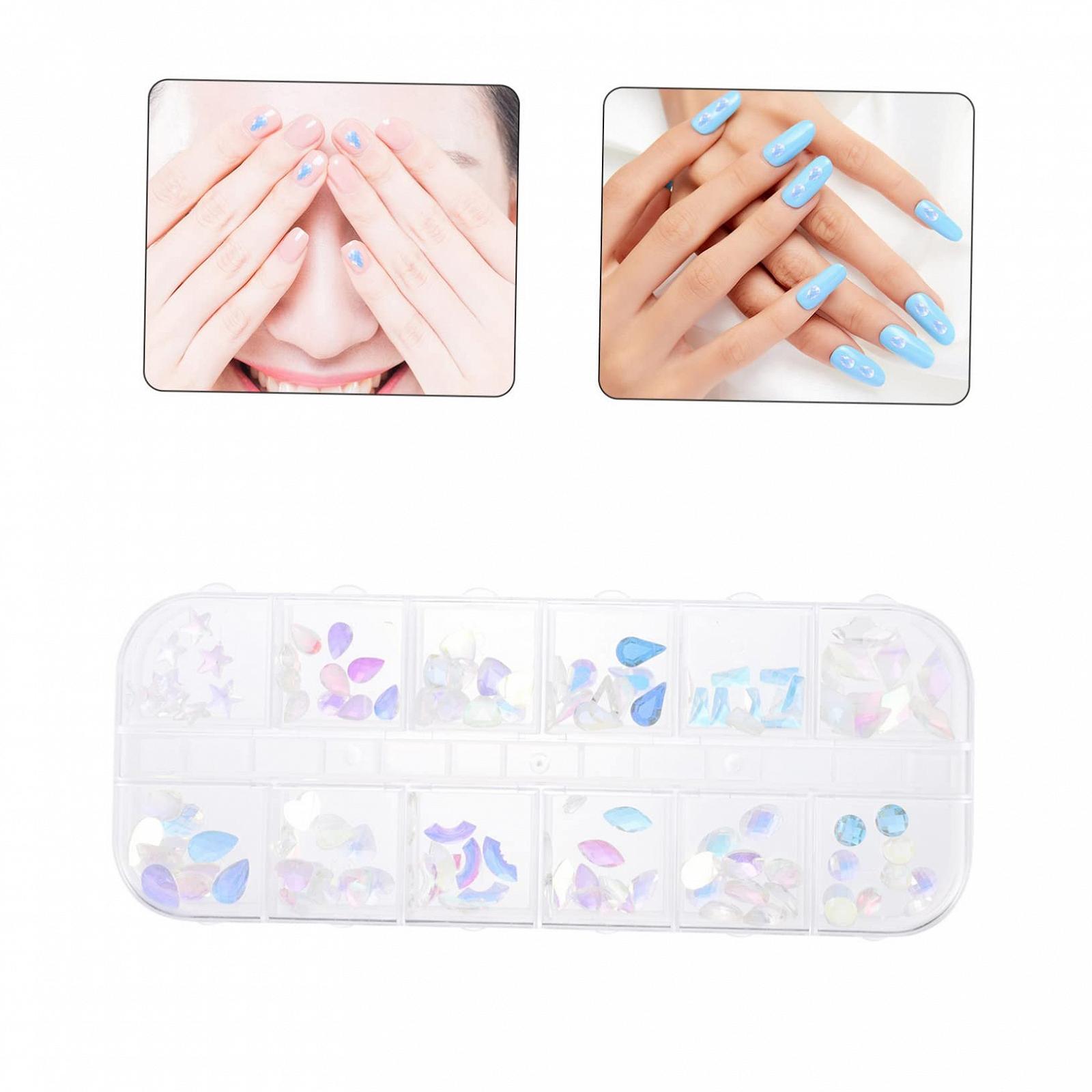 Стрази Housoutil 2 коробки Манікюрні Аксесуари для нігтів, фото №3