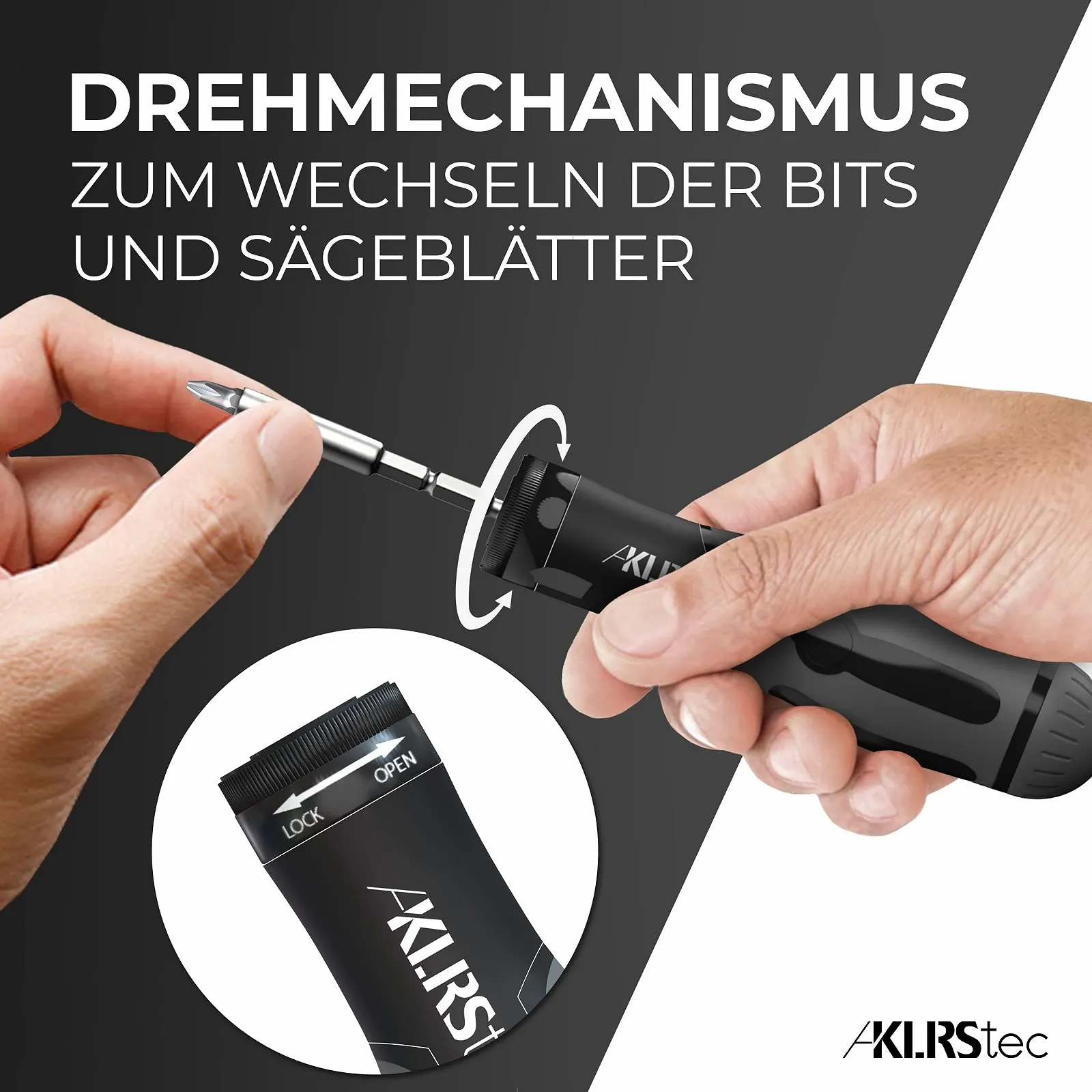 Мультитул 2-в-1 набір викруток та ручна ножівка KLRS tec Professional 12 предметів, фото №4