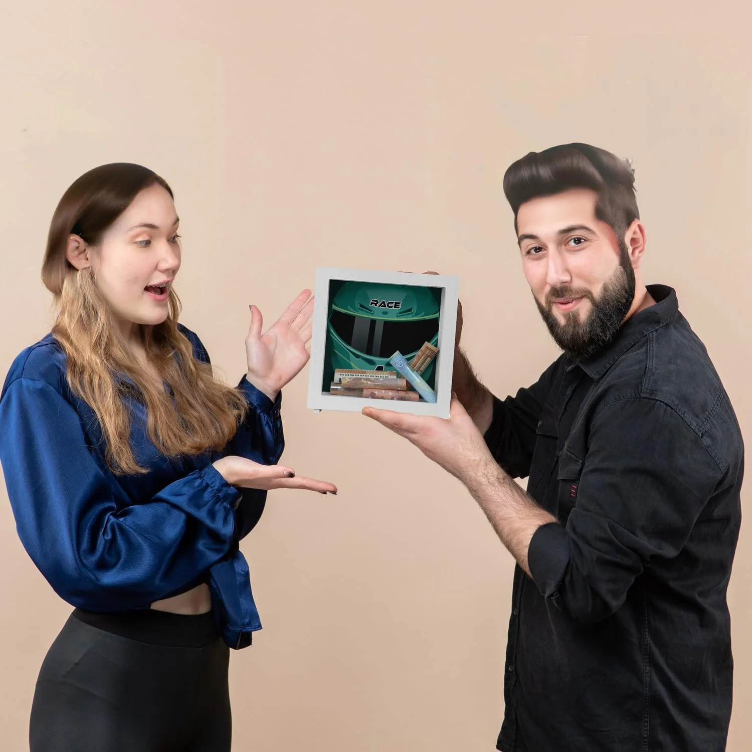 Скарбничка Motorsport Helmet Frame Дерев'яна Racing, фото №7