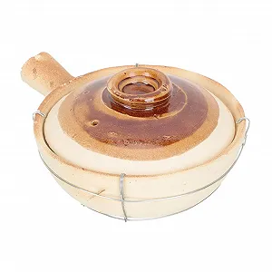 Кастрюля керамическая TOYANDONA Clay Pot с ручкой термостойкая традиционная - Фото 1