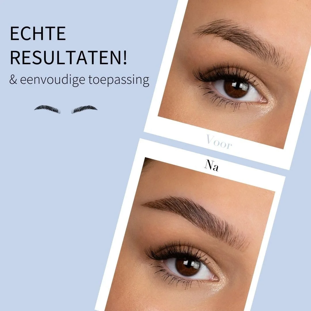 Набір для брів fleeky Brow Fix Помада та мікромаркер 3-в-1 Коричневий, фото №2