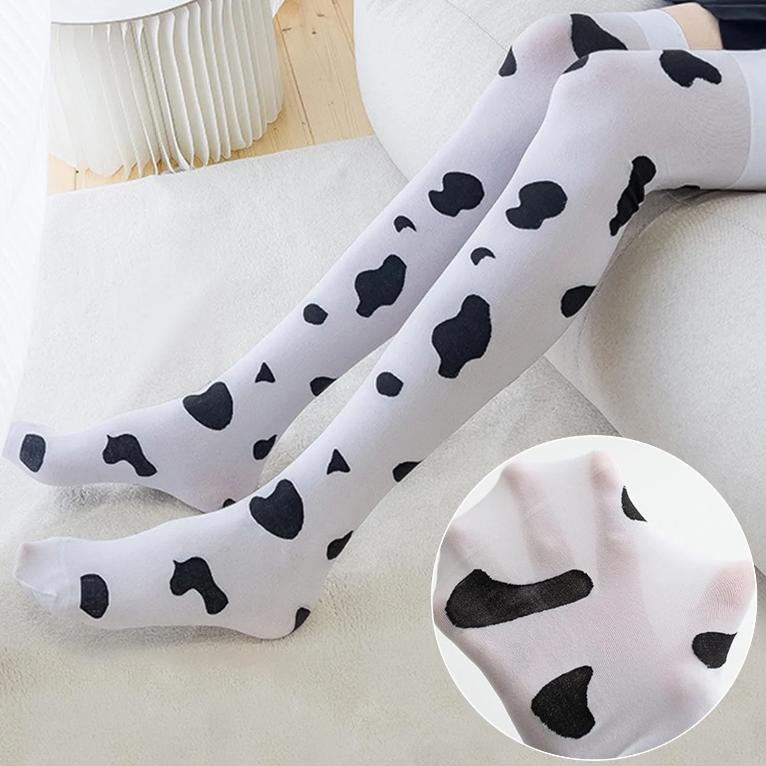 Шкарпетки вище коліна З малюнком тварин, Один розмір, фото №3