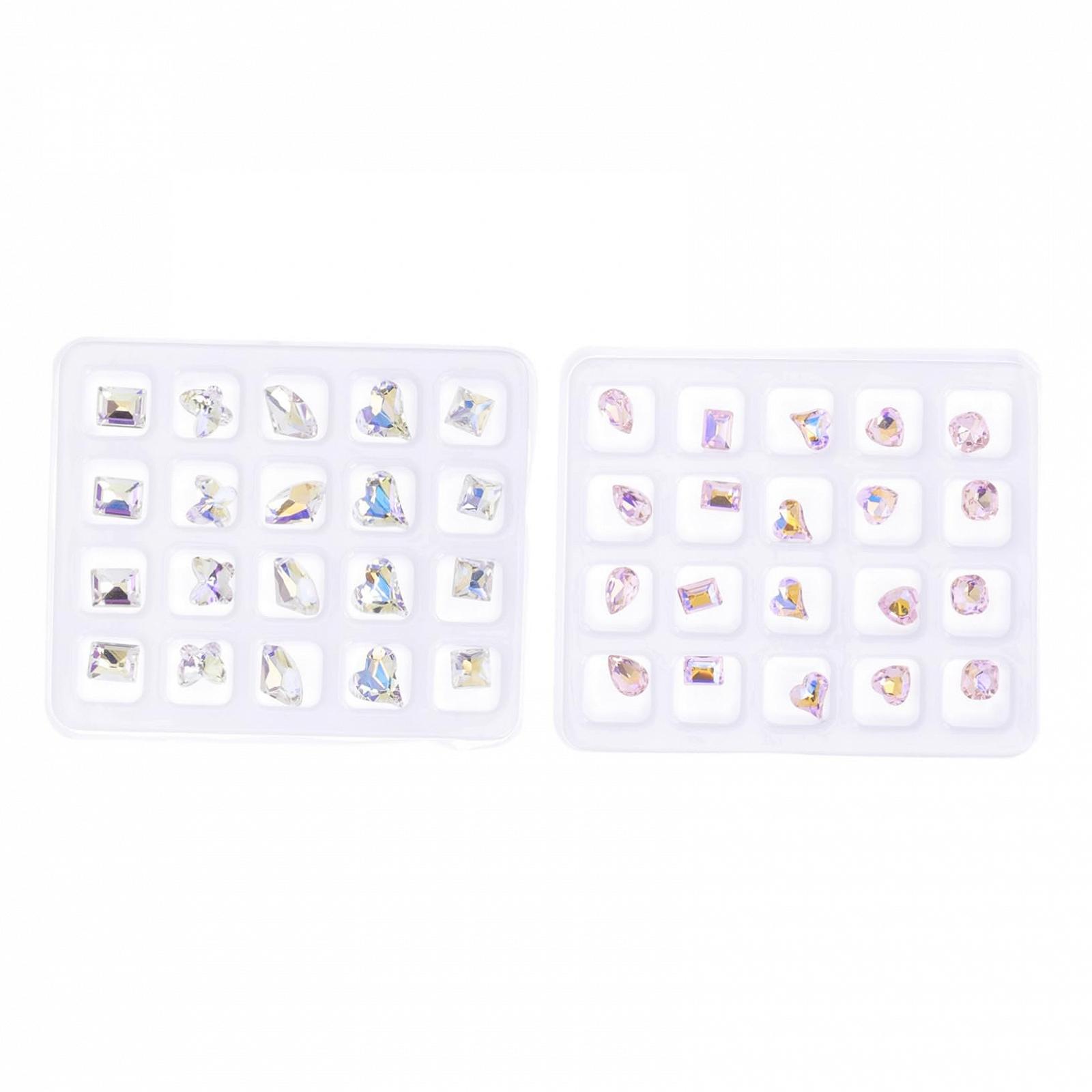 Стразы для ногтей Healeved, 160 шт, сердечки, украшения для ногтей, аксессуары для ногтей, стразы для ногтей, украшения для ногтей, орнаменты, подвески, украшения для ногтей, японские украшения, конусная дрель, пластик, фото №1