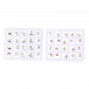 Стразы для ногтей Healeved, 160 шт, сердечки, украшения для ногтей, аксессуары для ногтей, стразы для ногтей, украшения для ногтей, орнаменты, подвески, украшения для ногтей, японские украшения, конусная дрель, пластик - Фото 1