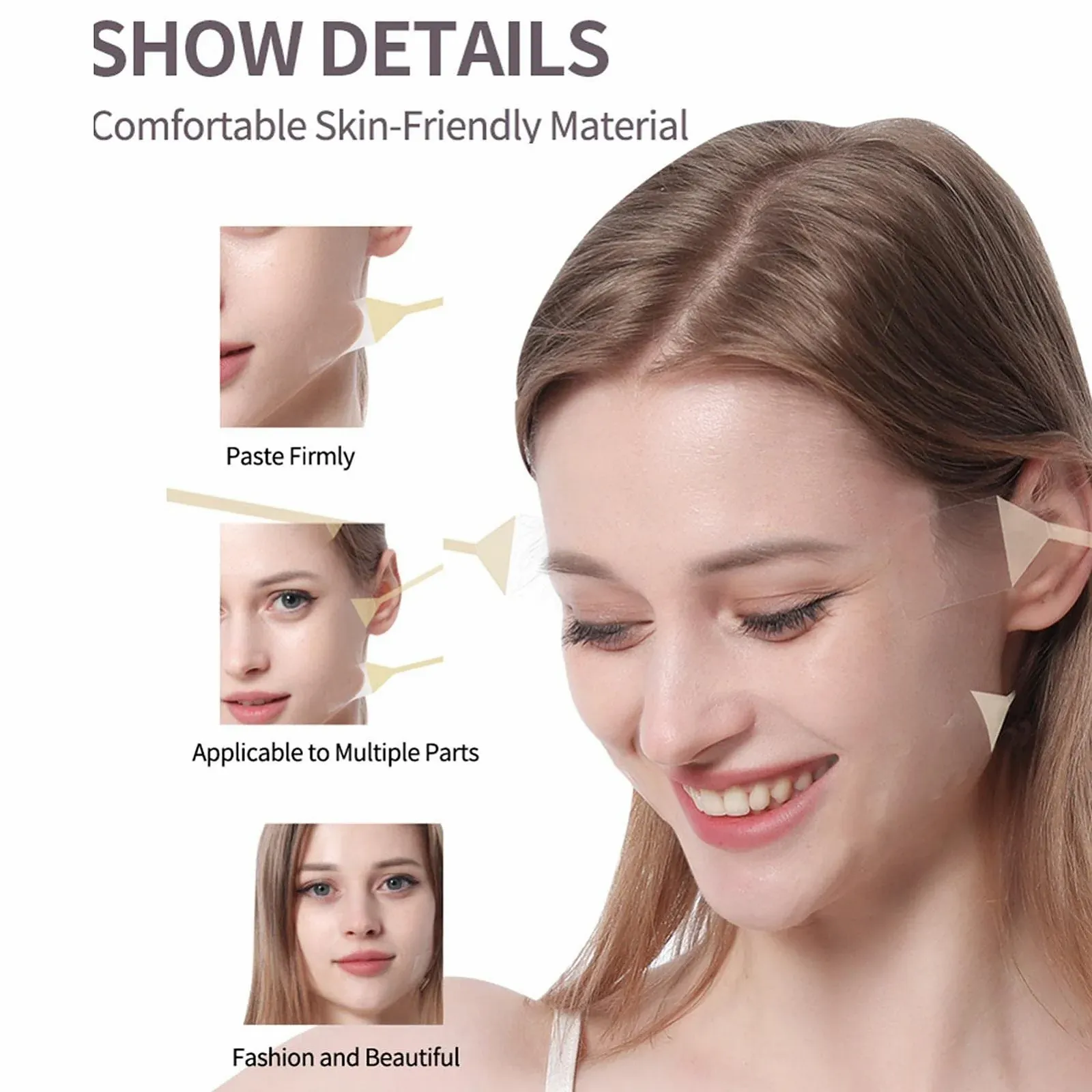 Стрічка для підтяжки обличчя Yeeda, невидима, фото №5