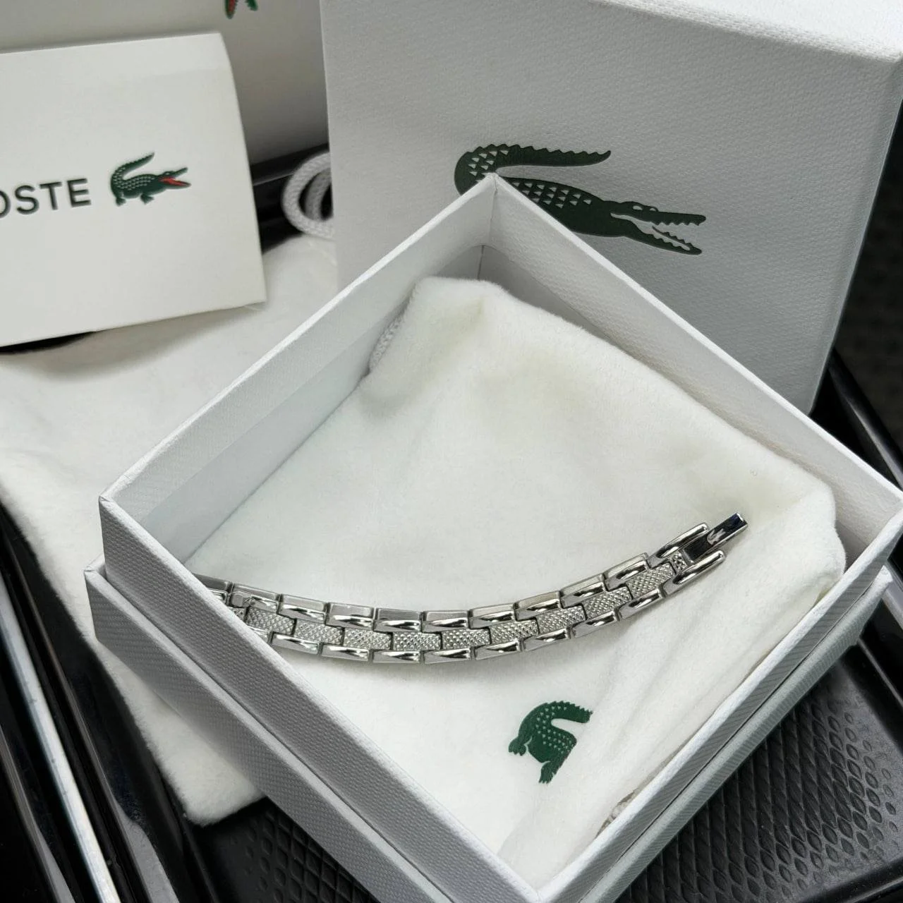 Мужской браслет Lacoste, Серебряный, фото №5 Мужской браслет Lacoste, Серебряный, фото №5