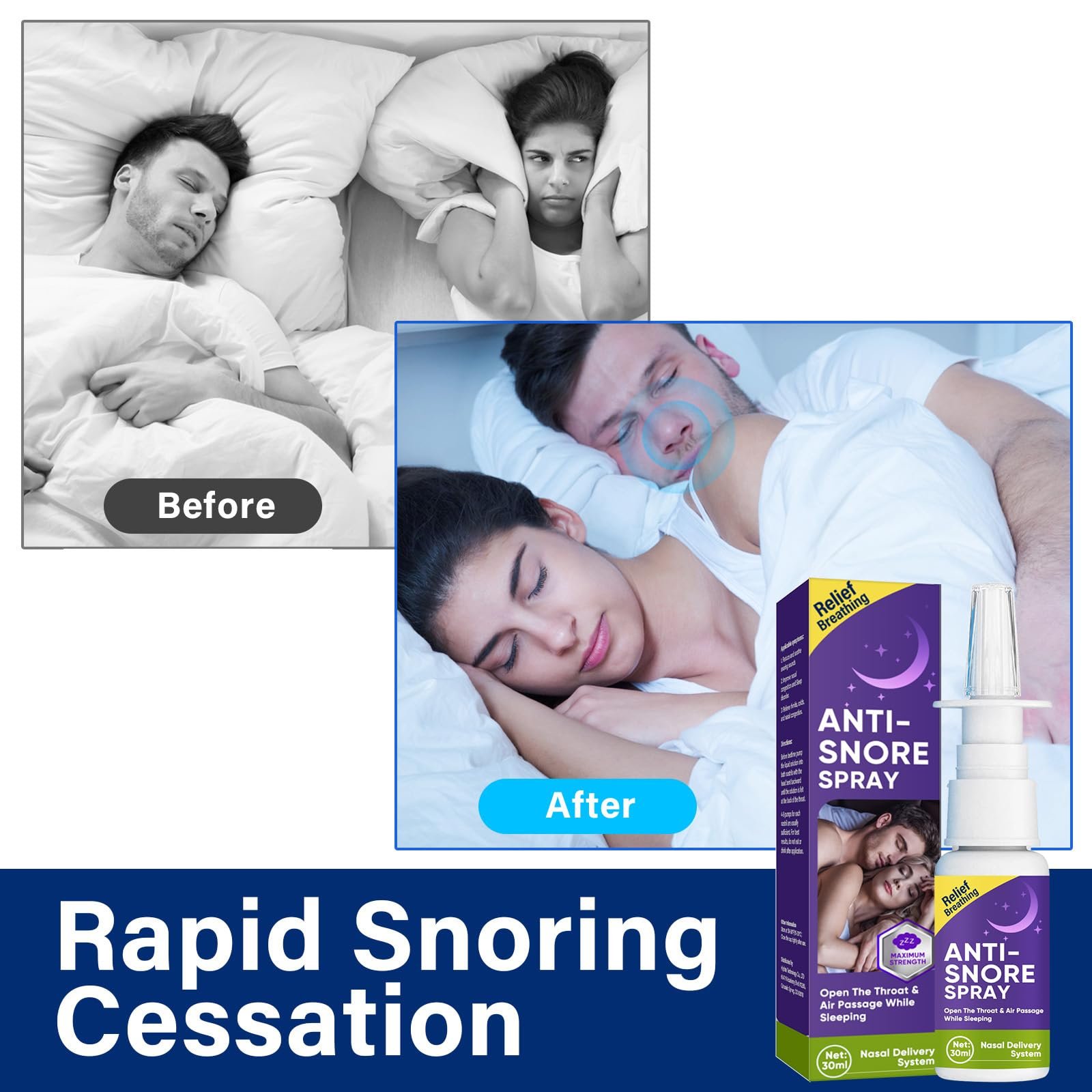 Спрей від хропіння Anti Snore, пристрій від хропіння, фото №5