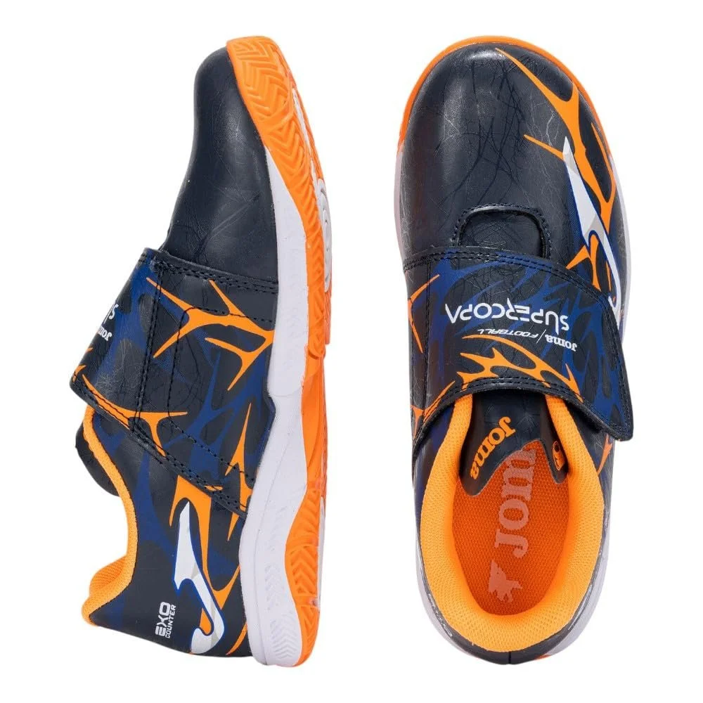Оксфорды Joma Super Copa Jr 2503 Marino Naranja Flúor детские унисекс для помещений, фото №4