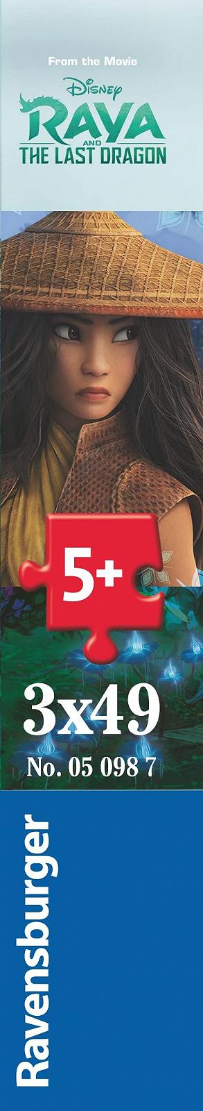 Пазл Ravensburger 05098 Raya, the Brave Warrior 3 x 49 элементов, фото №4