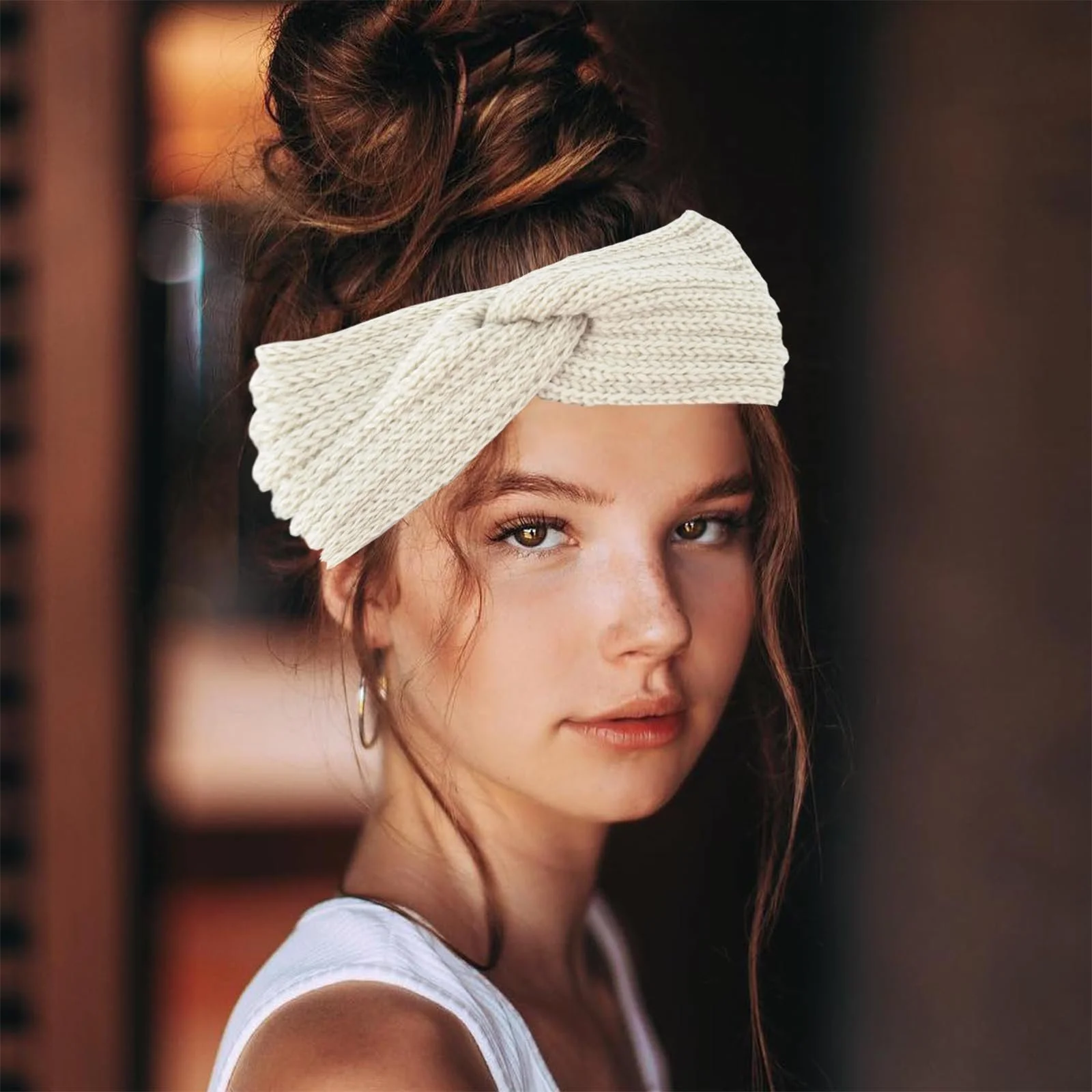 В'язана Пов'язка на Голову Зимова, фото №4