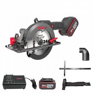 Купить Аккумуляторная циркулярная пила Kress KUE11 / 20V 2 х 4Ah / 6900 об/мин / 140 мм / Бесщеточная / Черная - Фото 1 Аккумуляторная циркулярная пила Kress KUE11 / 20V 2 х 4Ah / 6900 об/мин / 140 мм / Бесщеточная / Черная - Фото 1