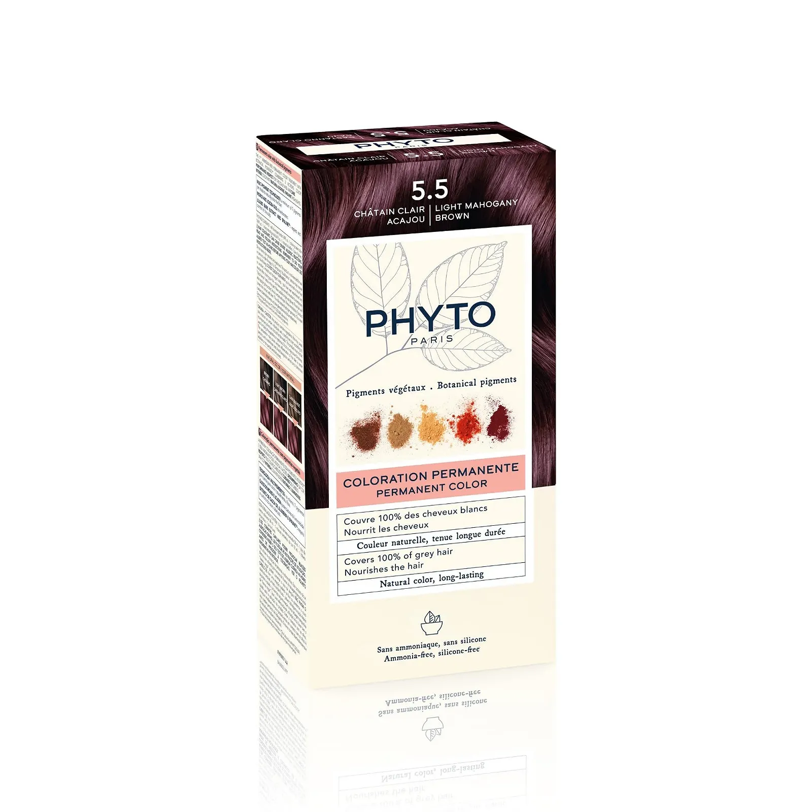 Фарба для волосся Phyto PhytoColor 5.5 Світлий червоний махагон, фото №1 Фарба для волосся Phyto PhytoColor 5.5 Світлий червоний махагон, фото №1