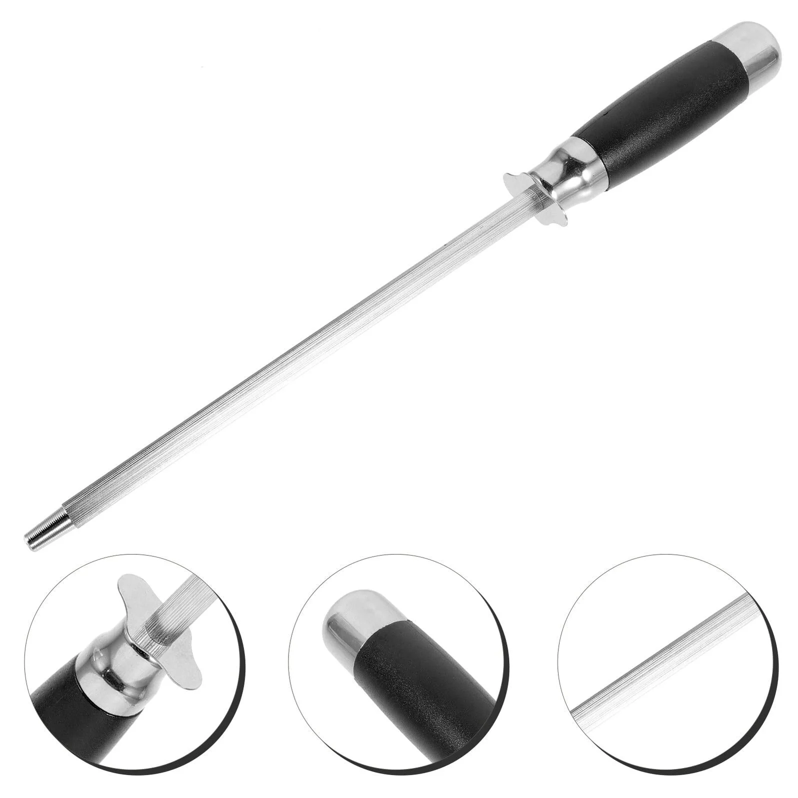 Мусат Toyvian Stainless Steel високої твердості для кухонних ножів, фото №8