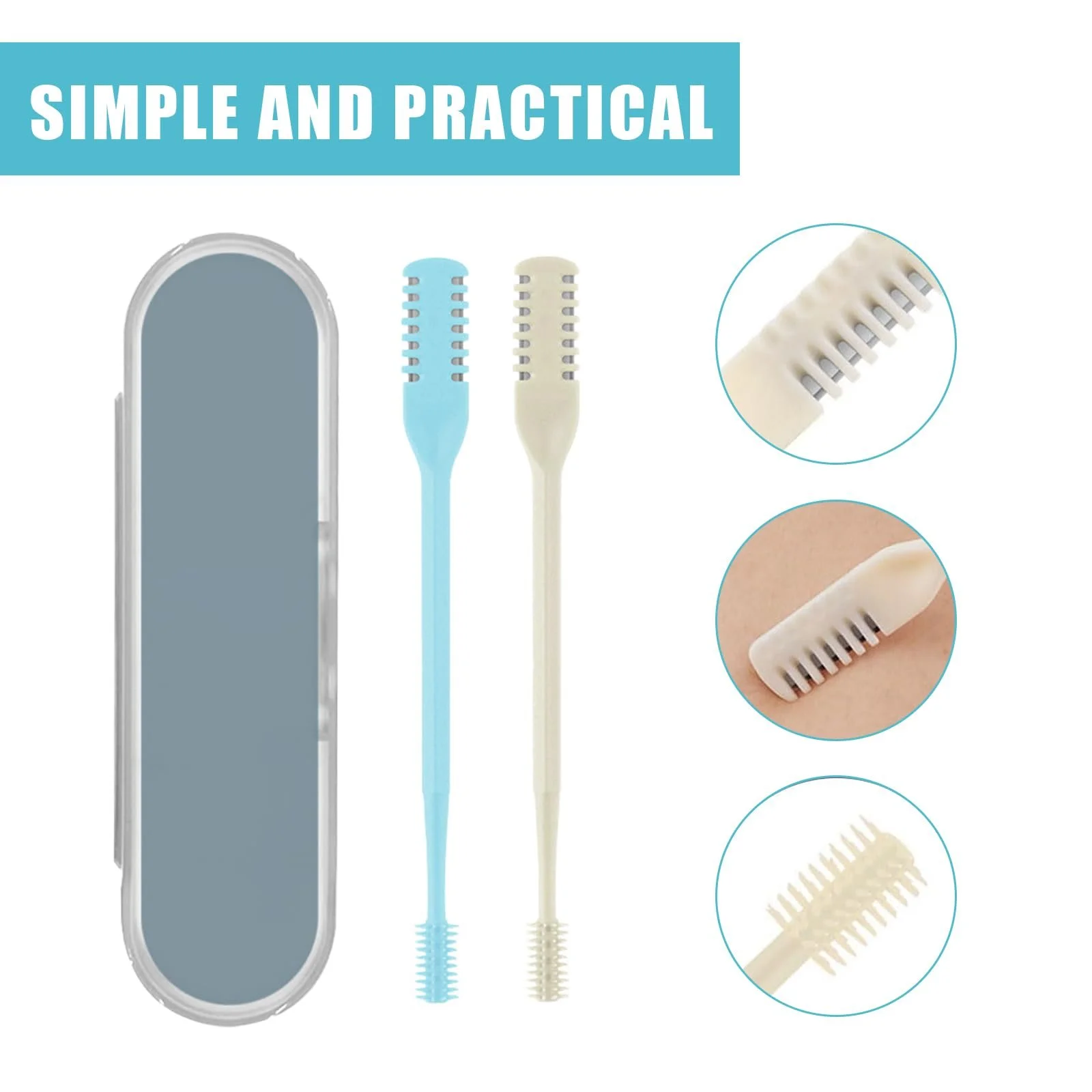 Тример Rienan 6 пакет 2-в-1 для носових волосся для чоловіків, фото №2