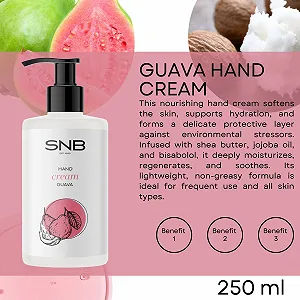 Крем для рук SNB Professional с гуавой, 250 мл, Увлажняет и смягчает кожу synthetic.ua - Фото 1