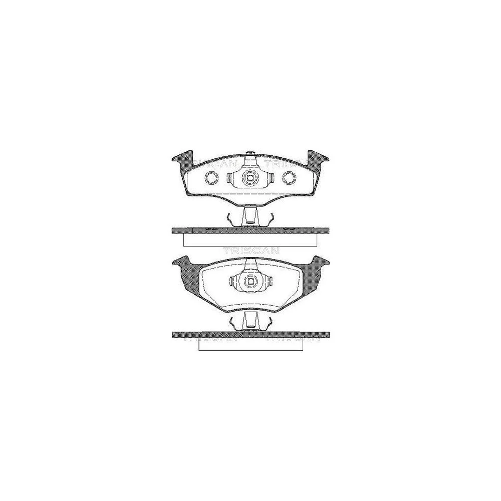 Комплект гальмівних колодок, дискове гальмо TRISCAN 8110 29004 для SEAT SKODA VW передня вісь, фото №1