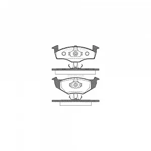 Комплект гальмівних колодок, дискове гальмо TRISCAN 8110 29004 для SEAT SKODA VW передня вісь - Фото 1