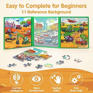 Купити Магнітний пазл-гра SYNARRY Traffic 36 деталей для дітей 2-5 років дорожній набір - Фото 1 Магнітний пазл-гра SYNARRY Traffic 36 деталей для дітей 2-5 років дорожній набір - Фото 1