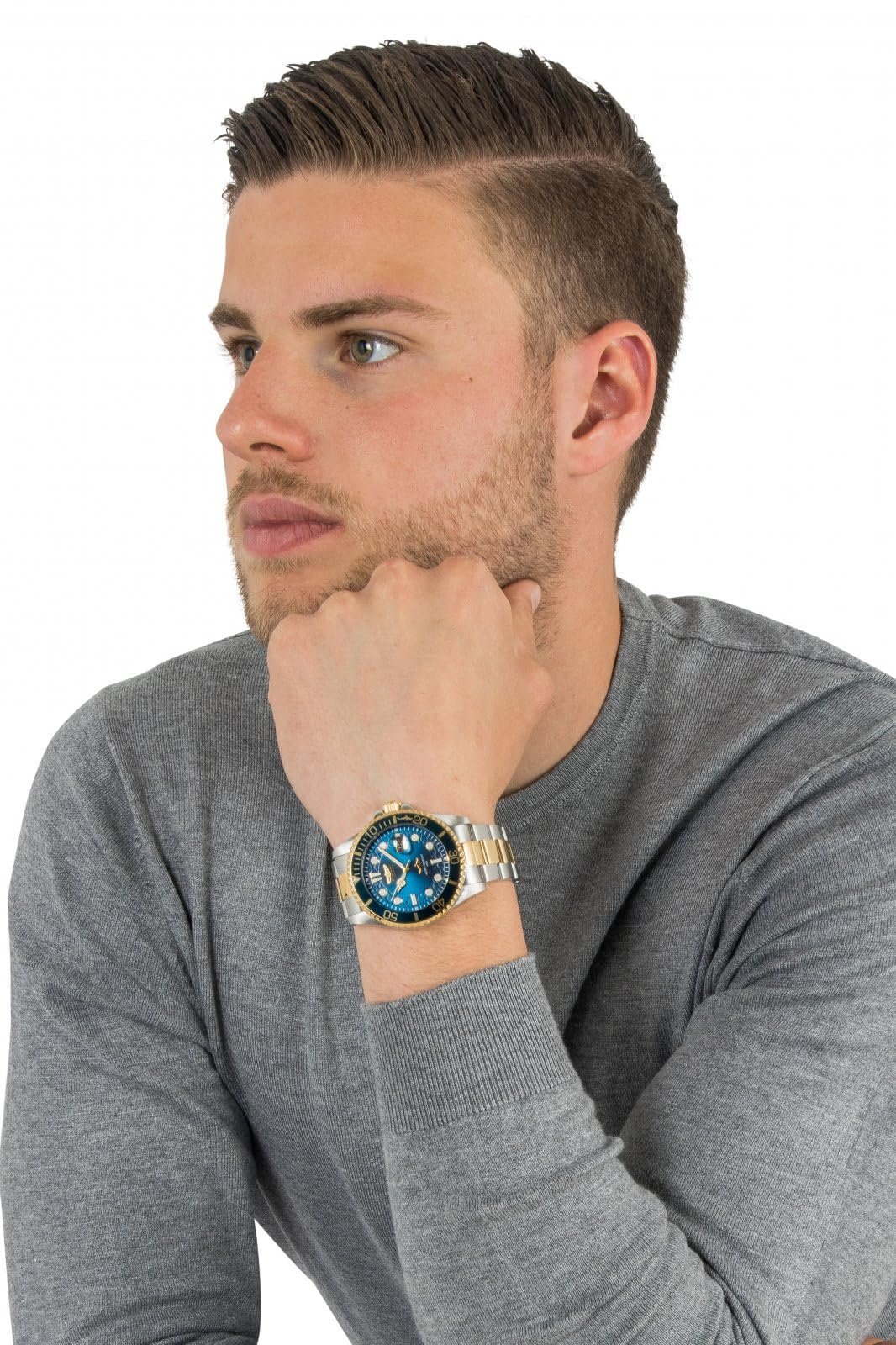 Кварцовий Годинник з нержавіючої сталі Invicta Pro Diver 43 мм, фото №5