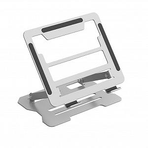 Регулируемая Складная Подставка для Ноутбука с Вращением на 360 градусов для Планшета Серебристый synthetic.ua - Фото 1