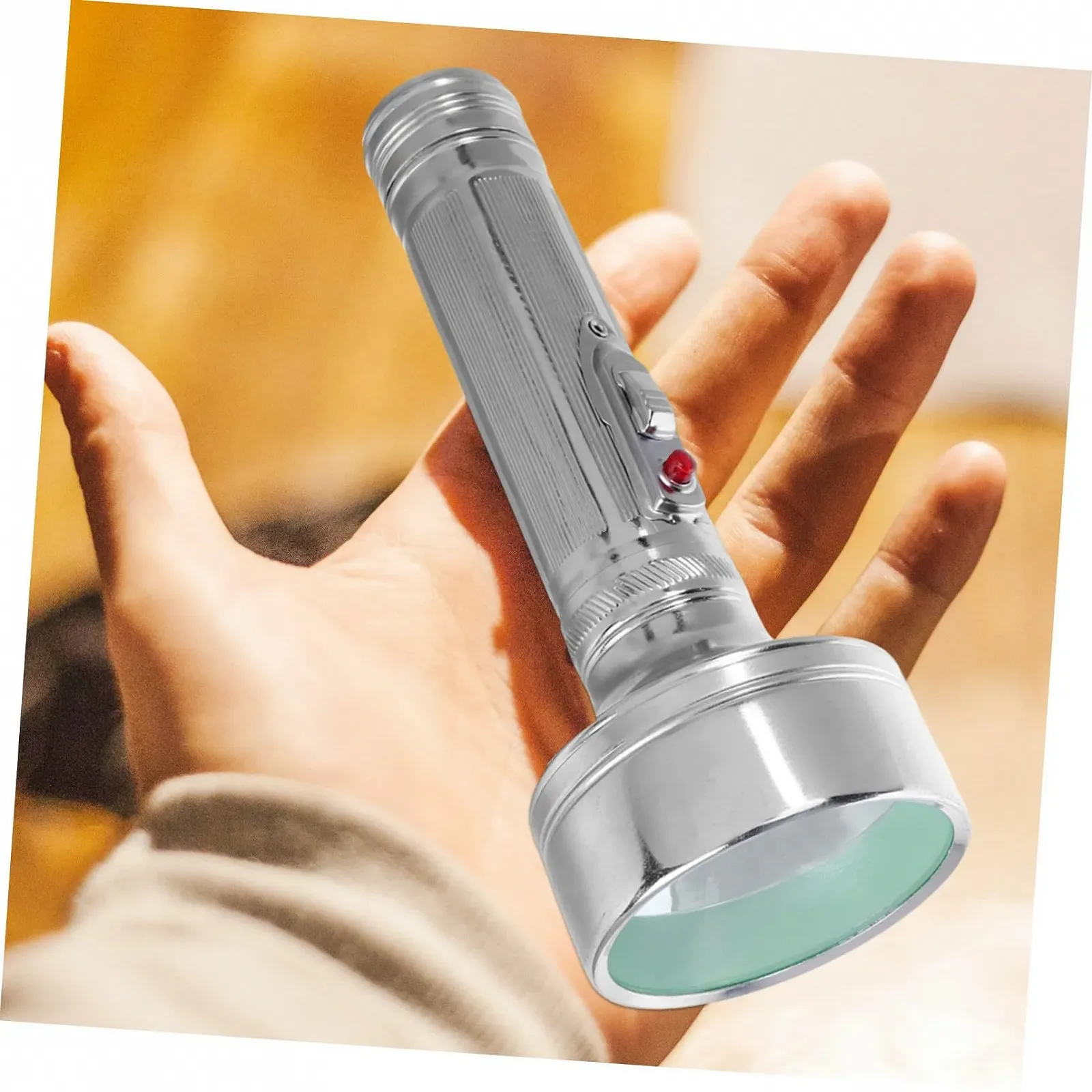 Ліхтарик Vintage Aluminium Ретро стиль Міцний дизайн Ностальгічний декор Маленький Портативний (без батарейок), фото №4