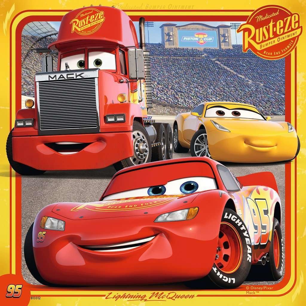 Пазл Ravensburger Disney Pixar Cars 3 3x49 деталей, фото №4 Пазл Ravensburger Disney Pixar Cars 3 3x49 деталей, фото №4