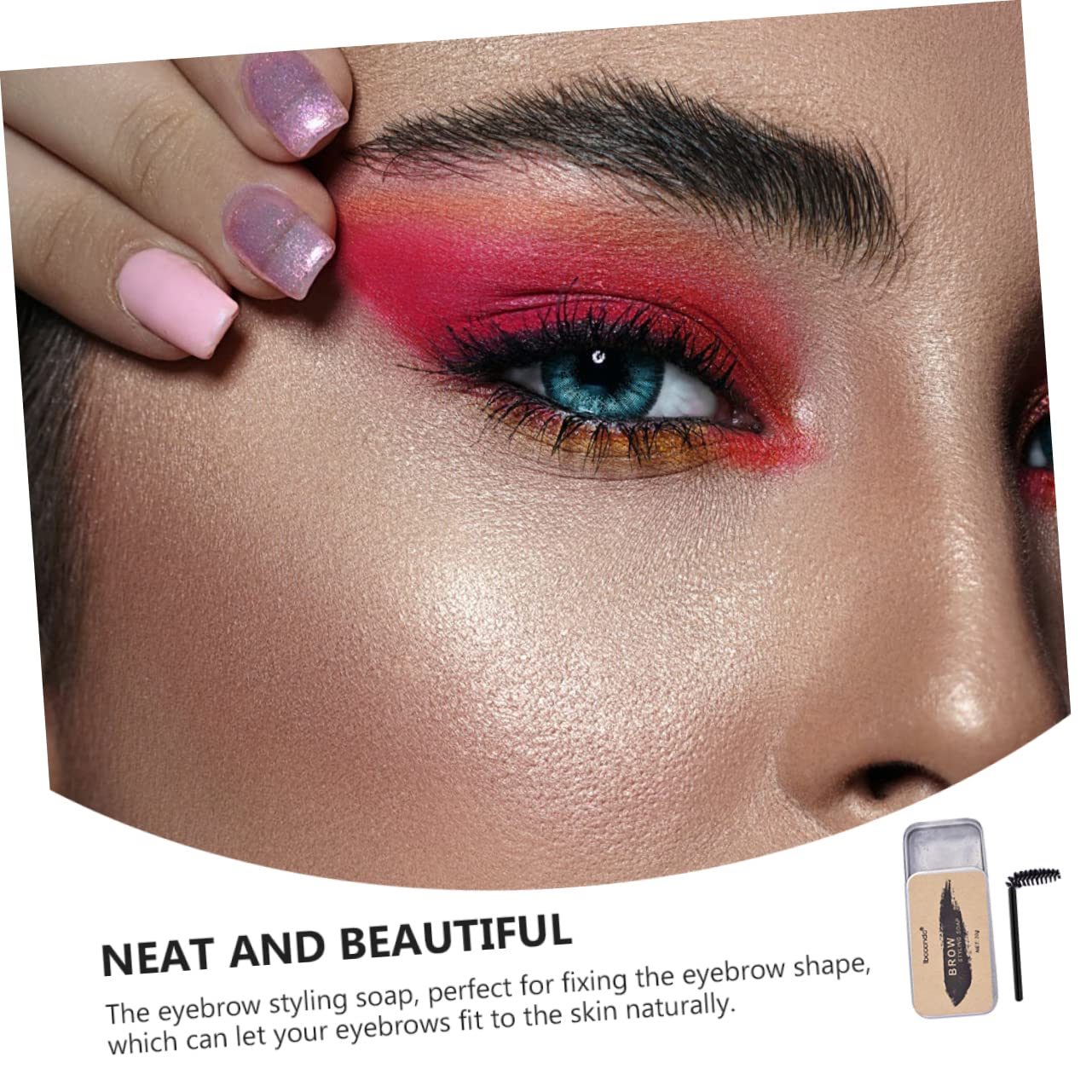 Набор FOMIYES 4 стайлингового крема для бровей натуральное мыло набор геля мыло для укладки воск для крема для бровей мыло для бровей с кистью 4D, фото №4