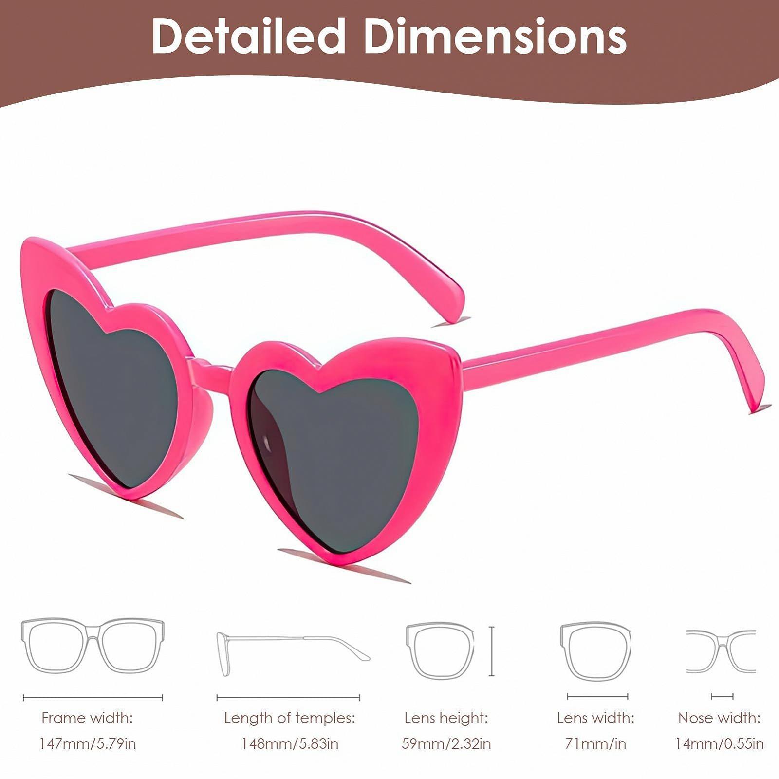 Сонцезахисні окуляри Серце Vintage багатоколірні, фото №6