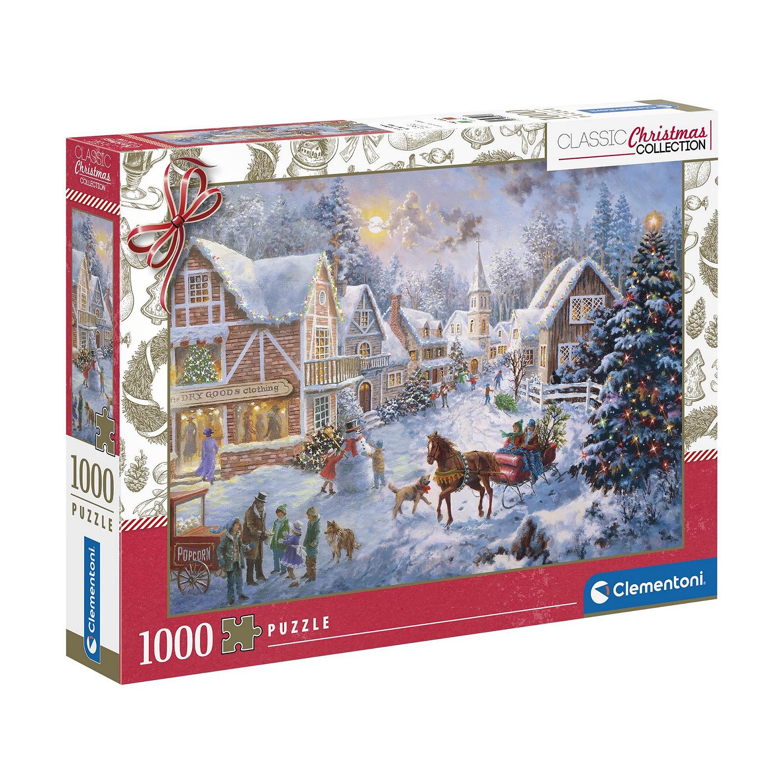 Пазл Clementoni Christmas Puzzle 1000 деталей 70 x 50 см для дорослих, фото №1