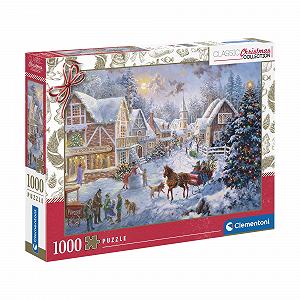 Пазл Clementoni Christmas Puzzle 1000 деталей 70 x 50 см для дорослих - Фото 1