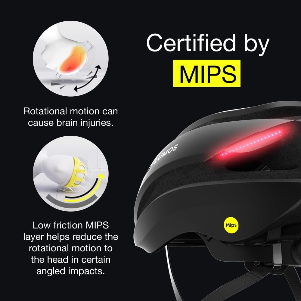 Шолом велосипедний Lumos Ultra Smart з LED підсвічуванням, поворотниками, стоп-сигналами та Bluetooth. Розмір 51-55 см, фото №7