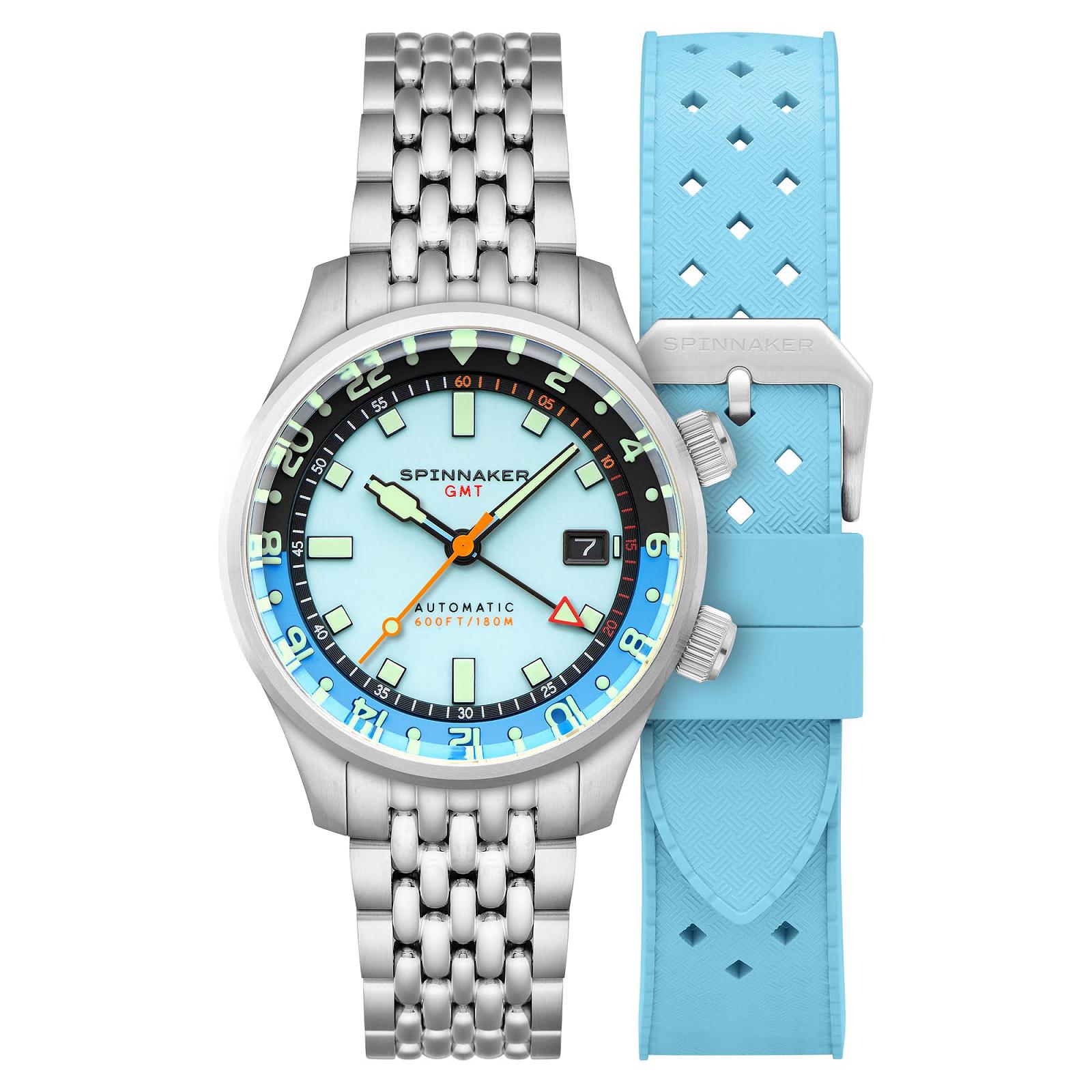 Мужские часы Spinnaker 42мм Bradner GMT Автоматические SP-5121 с прочным ремешком из нержавеющей стали, фото №1