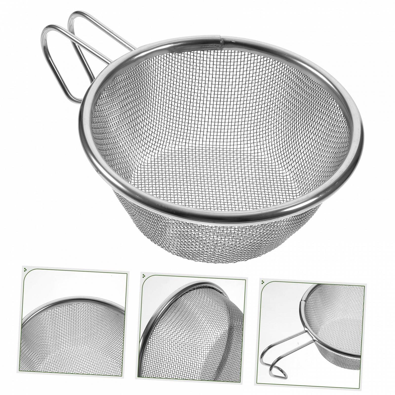 Миски из нержавеющей стали KOMBIUDA 2St Syrah Mesh-Löffel, кофейный фильтр, кухонная утварь, фильтр для сока, сита, сетчатые соковыжималки, фильтр для соевого молока, нержавеющая сталь, серебристый, фото №2