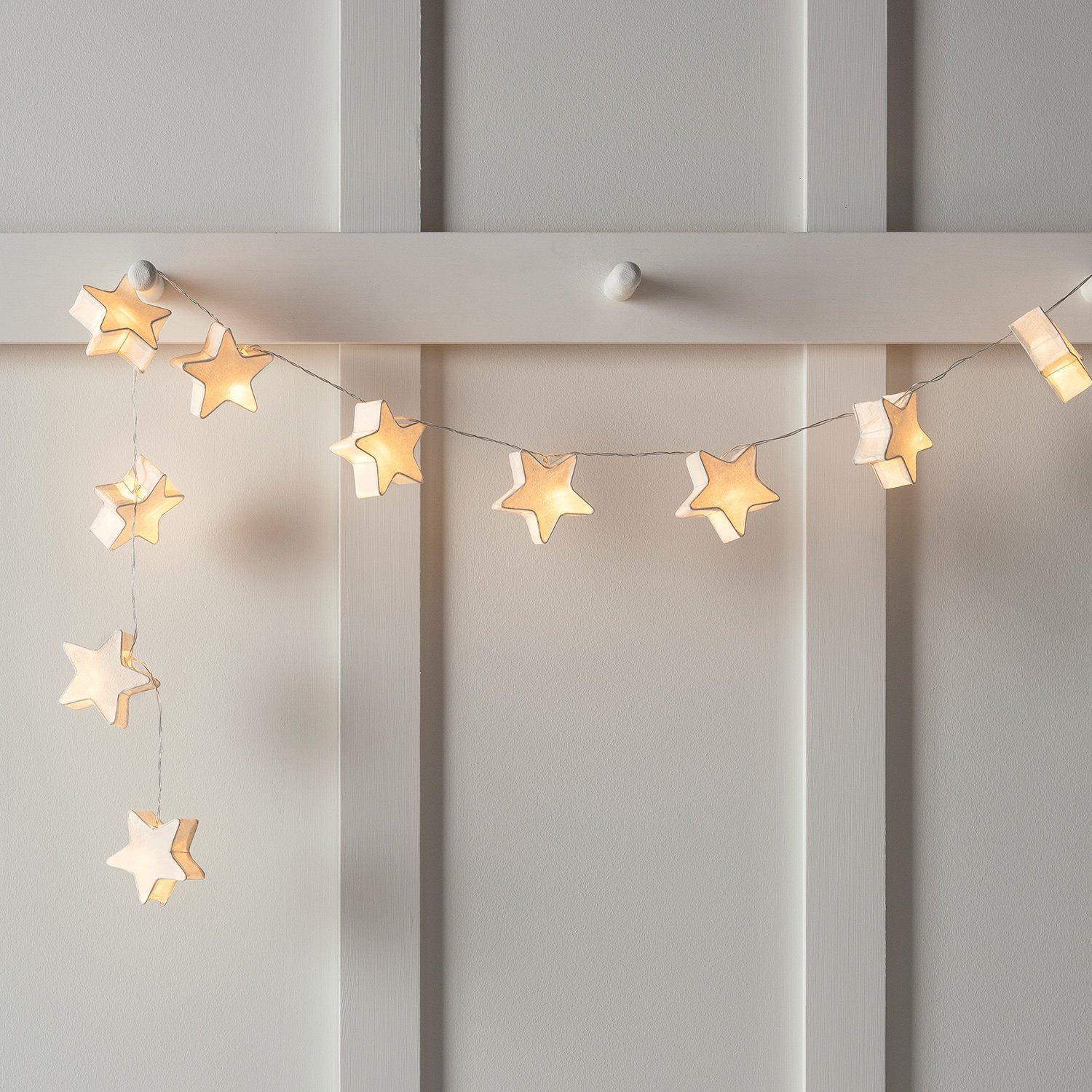 Гірлянда Lights4fun Paper Star Lantern 10 LED на батарейках, фото №5
