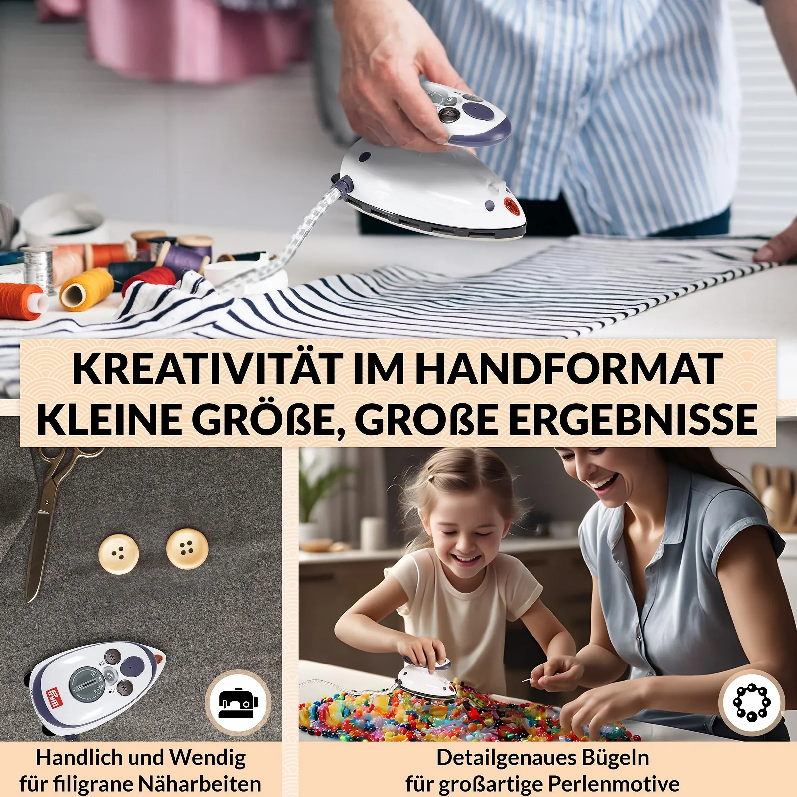 Дорожня праска Prym Mini з сумкою Knitfever, фото №6