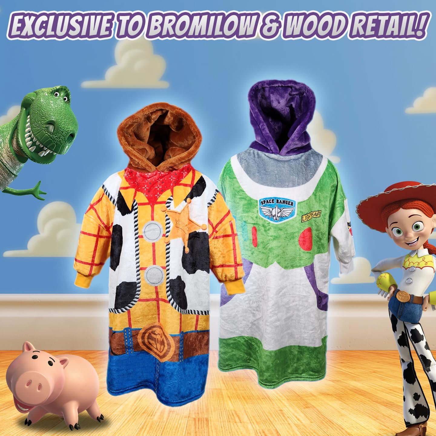 Ковдра-худі Buzz Lightyear та Woody Toy Story Дитяча флісова великого розміру для хлопчиків, фото №9 Ковдра-худі Buzz Lightyear та Woody Toy Story Дитяча флісова великого розміру для хлопчиків, фото №9